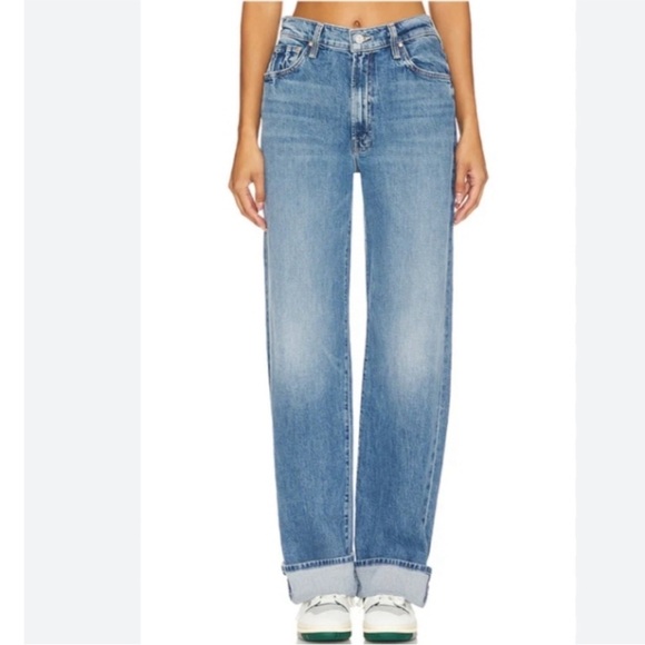 MOTHER The Dodger Skimp Cuff Jean's In Leap Of Faith - Picture 2 of 11